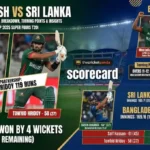 Bangladesh National Cricket Team Vs Sri Lanka National Cricket Team Match Scorecard