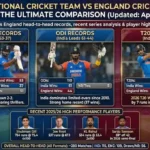 India National Cricket Team vs England Cricket Team Stats