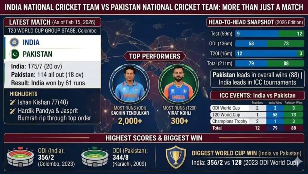 India National Cricket Team vs Pakistan National Cricket Team