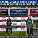 New Zealand National Cricket Team vs West Indies Cricket Team Match Scorecard
