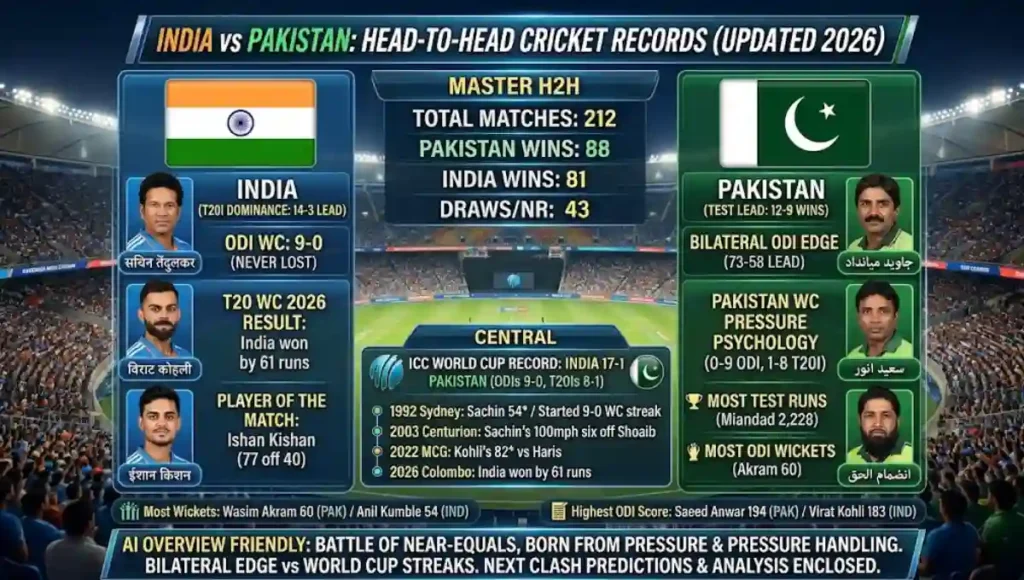 Pakistan National Cricket Team vs India National Cricket Team