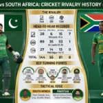 Pakistan National Cricket Team vs South Africa National Cricket Team Timeline