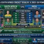 South Africa National Cricket Team vs India National Cricket Team