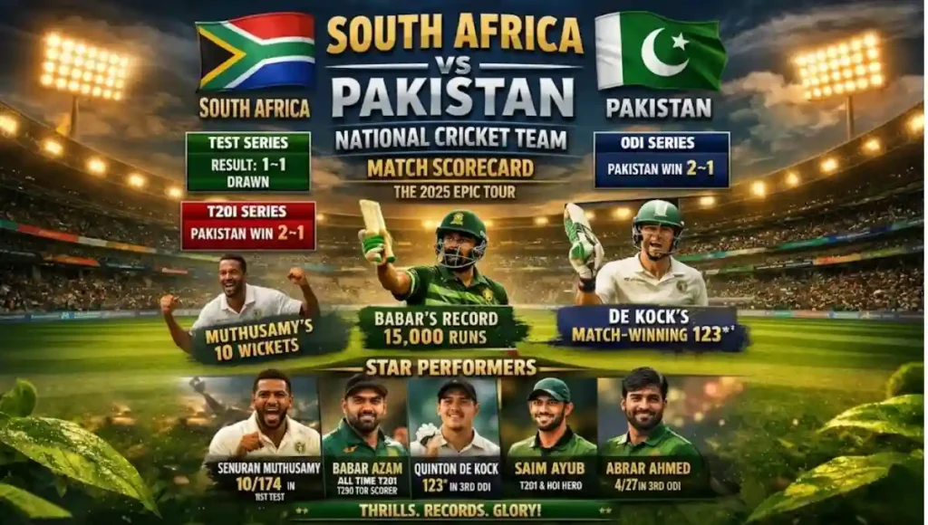 South Africa National Cricket Team vs Pakistan National Cricket Team Match Scorecard