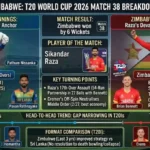 Sri Lanka National Cricket Team vs Zimbabwe National Cricket Team Match Scorecard