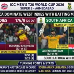 West Indies Cricket Team vs South Africa National Cricket Team Match Scorecard