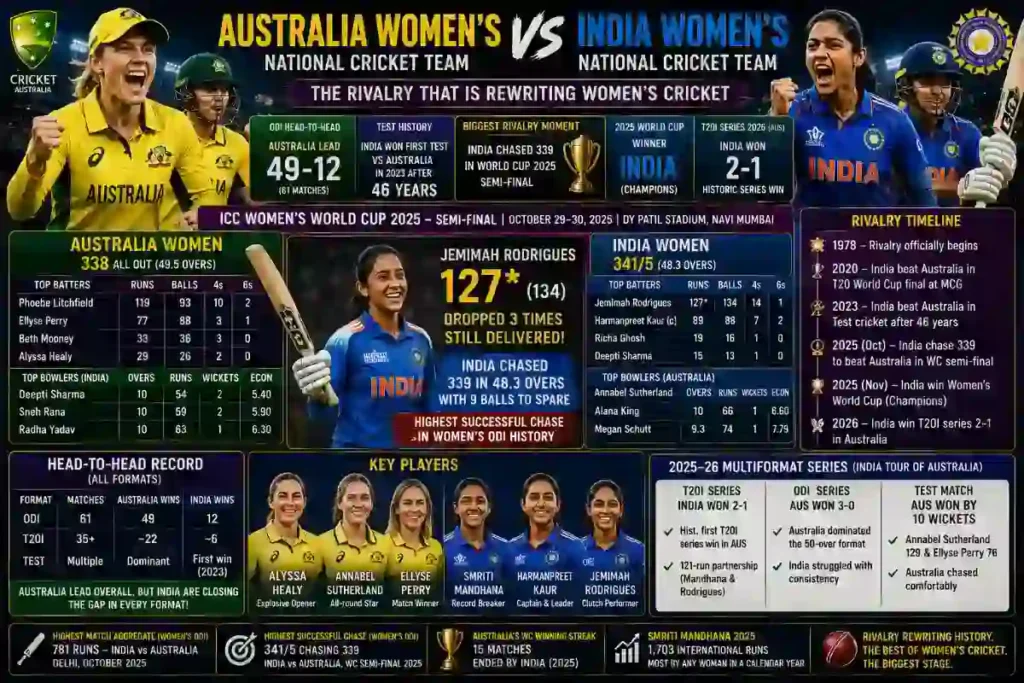 Australia Women's National Cricket Team Vs India Women's National Cricket Team