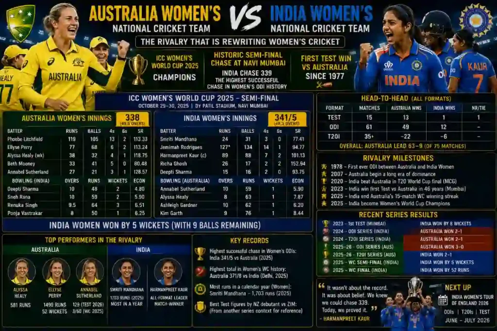Australia Women's National Cricket Team Vs India Women's National Cricket Team