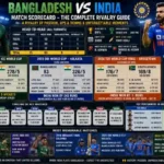 Bangladesh national cricket team vs India national cricket team match scorecard
