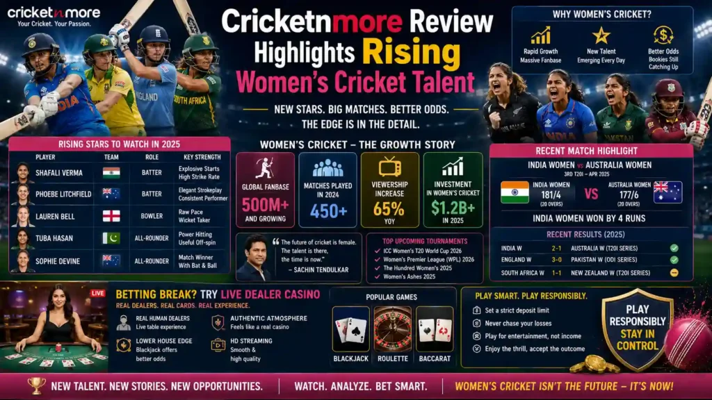 Cricketnmore Review Highlights Rising Women's Cricket Talent