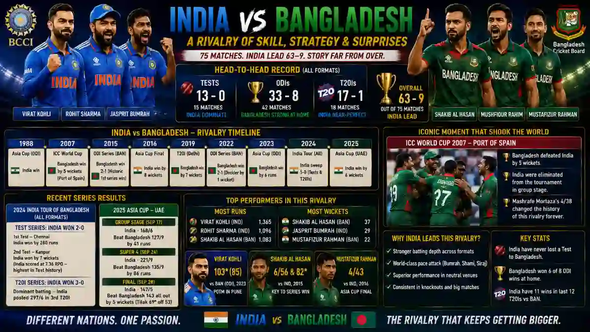 India National Cricket Team Vs Bangladesh National Cricket Team Matches