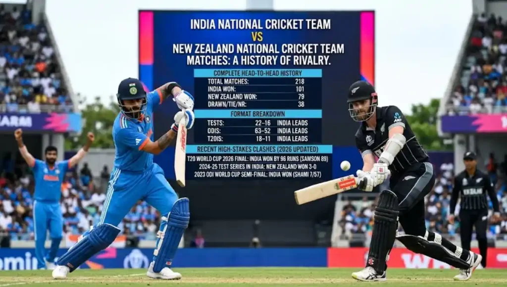 India National Cricket Team vs New Zealand National Cricket Team Matches