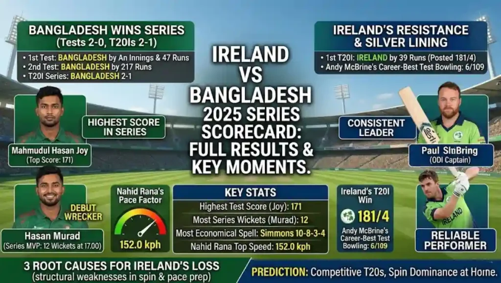 Ireland Cricket Team vs Bangladesh National Cricket Team Match Scorecard