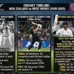 New Zealand National Cricket Team Vs West Indies Cricket Team Timeline