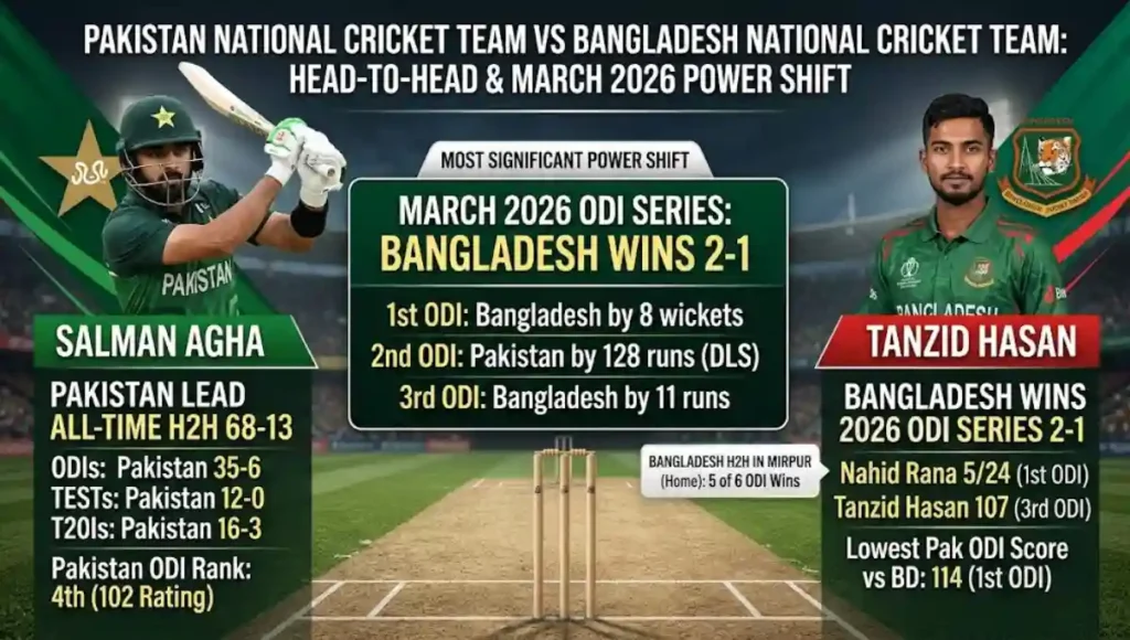 Pakistan National Cricket Team vs Bangladesh National Cricket Team