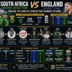 South Africa National Cricket Team Vs England Cricket Team Timeline