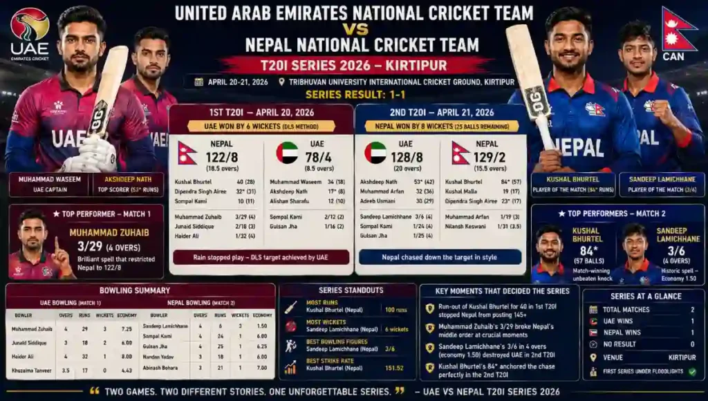 United Arab Emirates National Cricket Team Vs Nepal National Cricket Team Match Scorecard