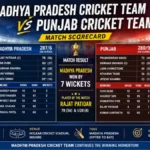 madhya pradesh cricket team vs punjab cricket team match scorecard