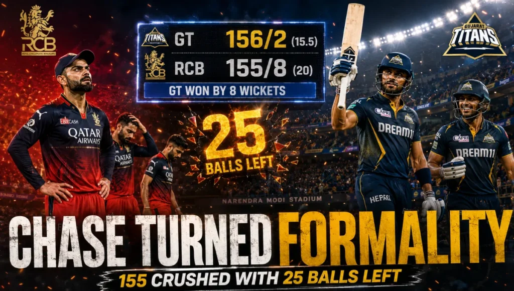 Gujarat Titans Vs Royal Challengers Bengaluru Match Scorecard