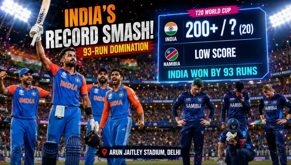 India National Cricket Team Vs Namibia National Cricket Team Match Scorecard
