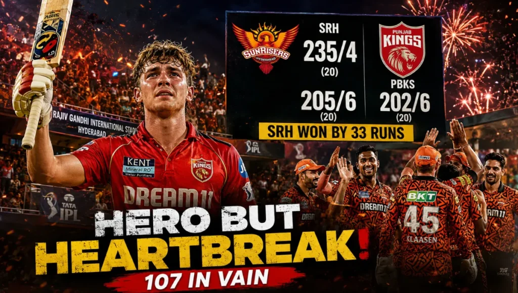 Sunrisers Hyderabad Vs Punjab Kings Match Scorecard