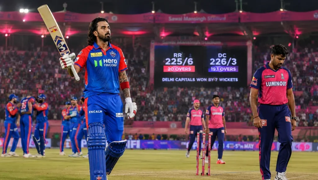 Delhi Capitals Vs Rajasthan Royals Match Scorecard