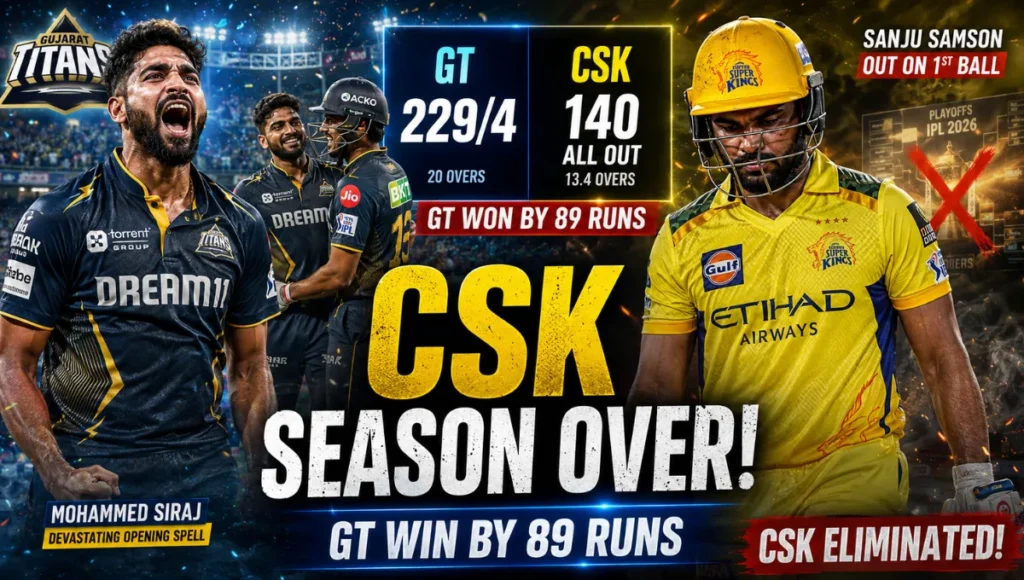 Gujarat Titans Vs Chennai Super Kings Match Scorecard