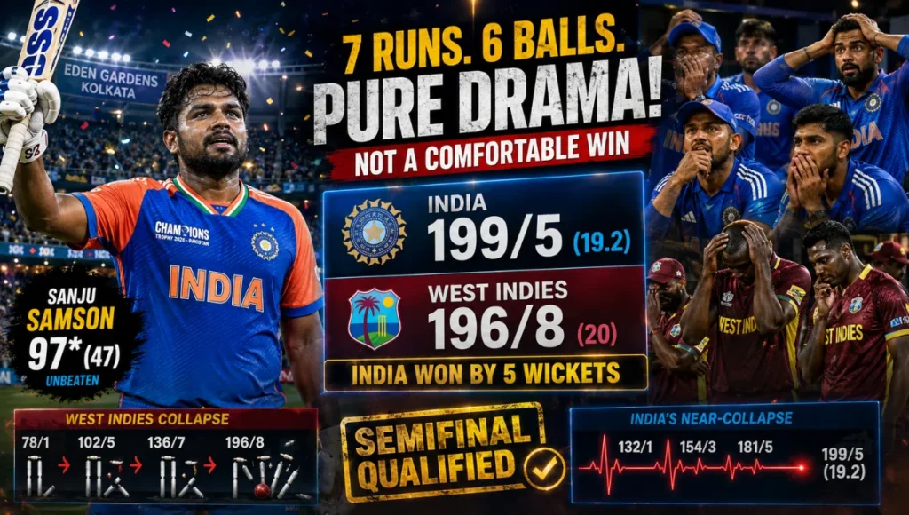 India Vs West Indies T20 2026