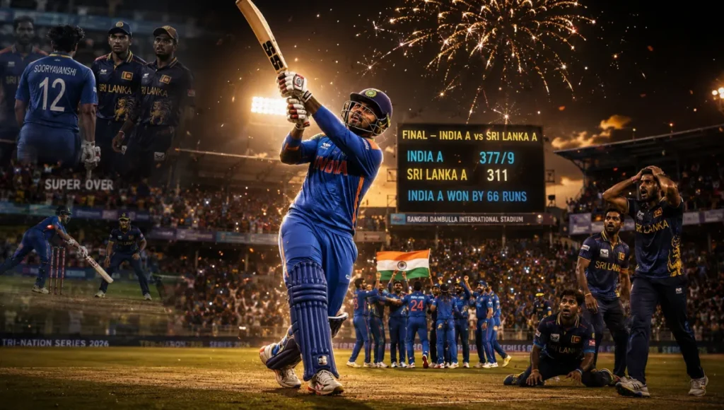 India vs Sri Lanka Tri Series 2026