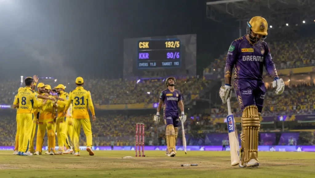 Kolkata Knight Riders Vs Chennai Super Kings Match Scorecard