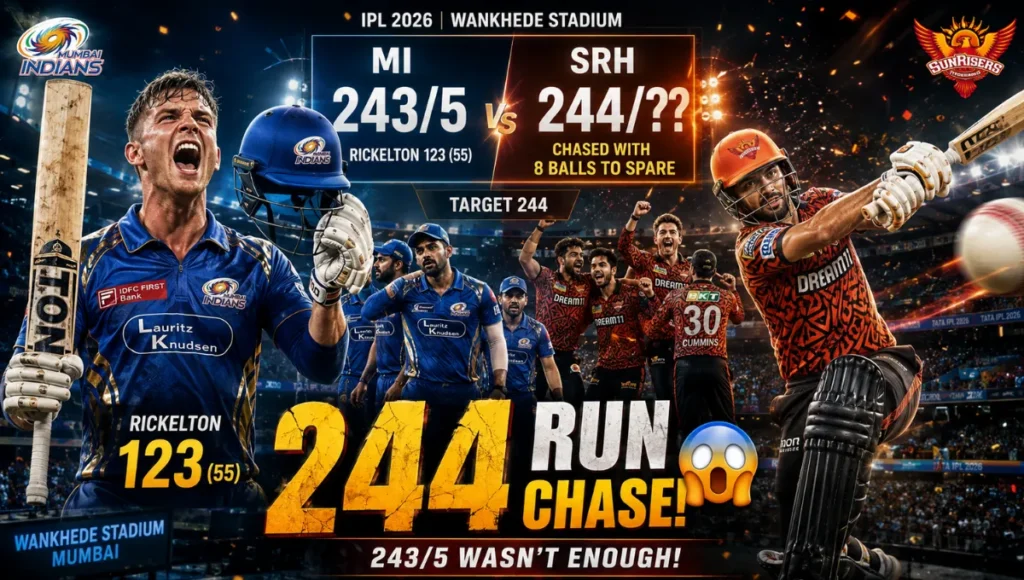 Mumbai Indians Vs Sunrisers Hyderabad Match Scorecard