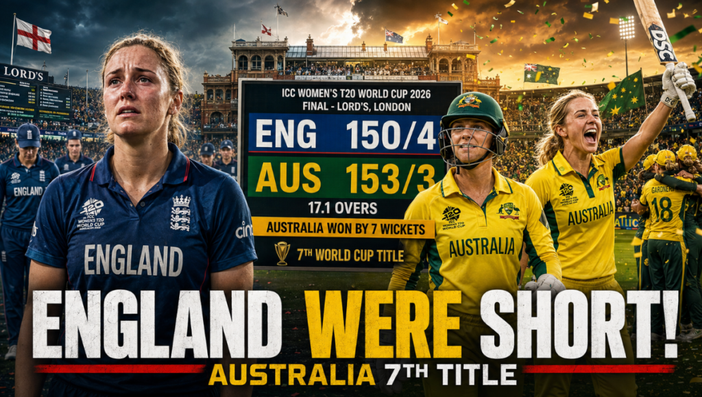 England Women's National Cricket Team Vs Australia Women's National Cricket Team Match Scorecard