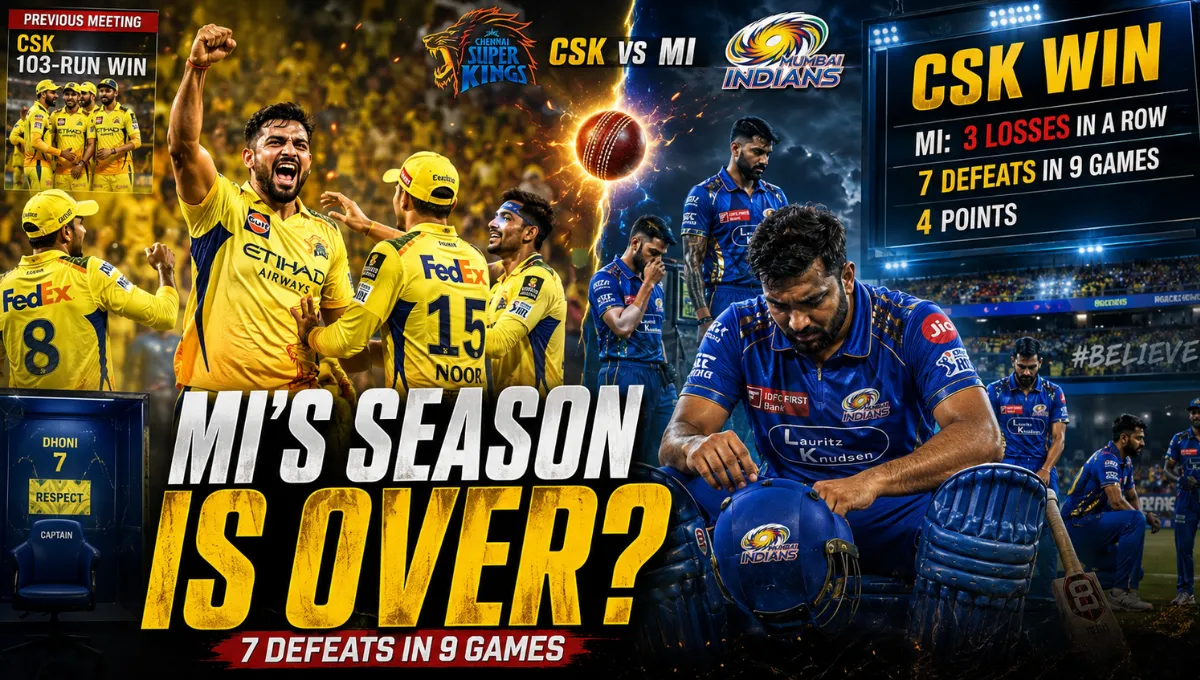 Chennai Super Kings Vs Mumbai Indians Match Scorecard