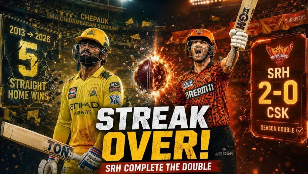 Chennai Super Kings vs Sunrisers Hyderabad match scorecard