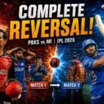 Punjab Kings Vs Mumbai Indians Timeline