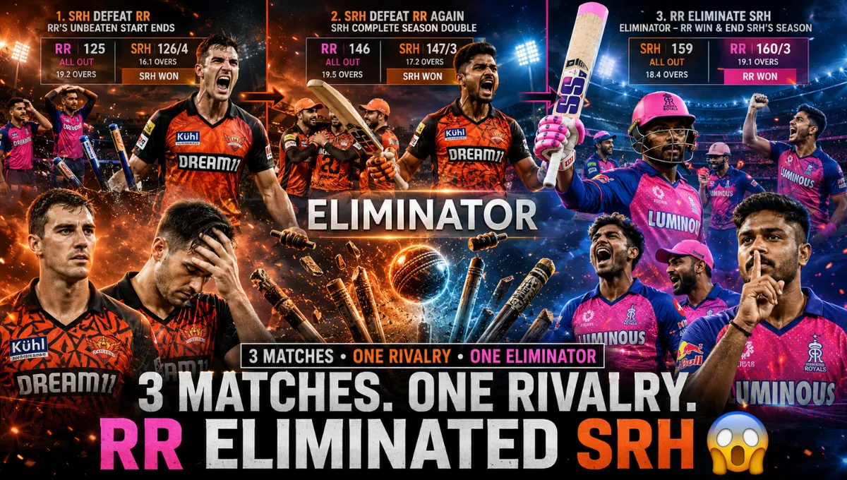 Rajasthan Royals Vs Sunrisers Hyderabad Standings