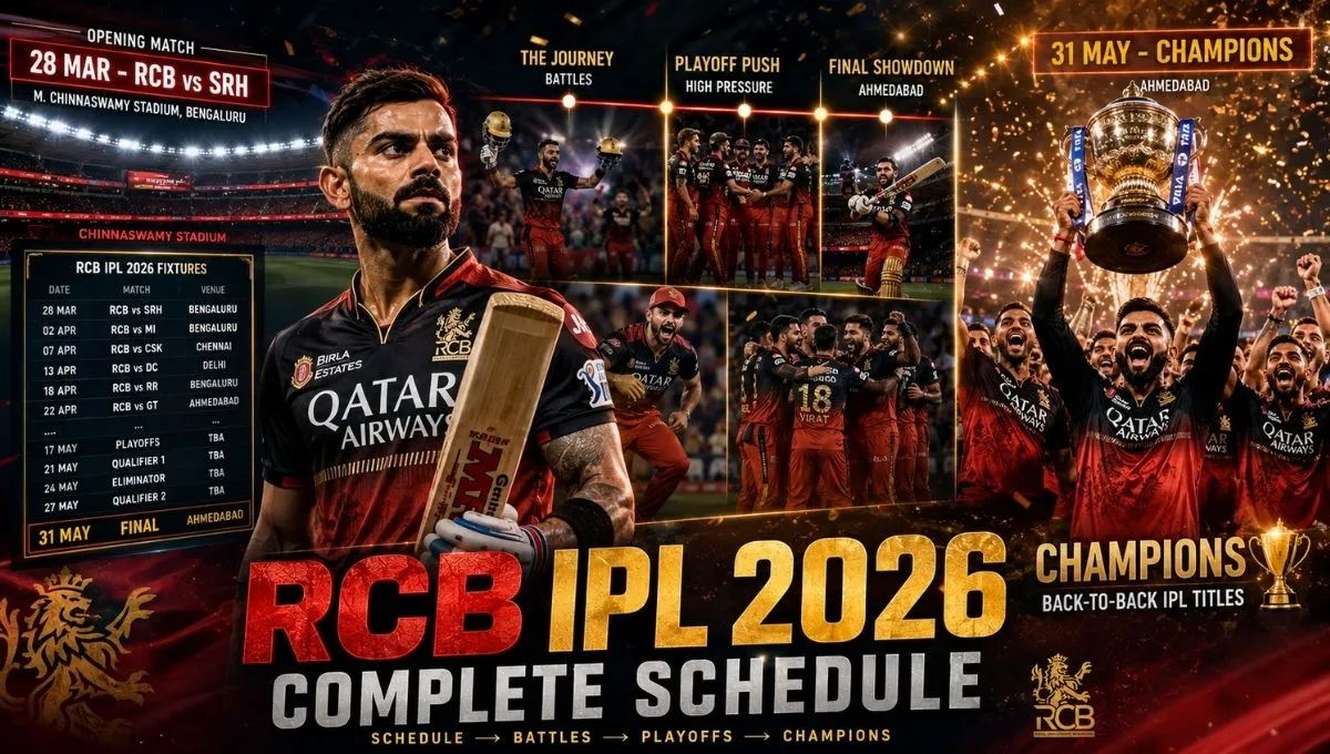 Royal Challengers Bengaluru Schedule